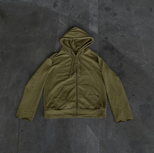 Baby Olive Double Hooded Zip Up