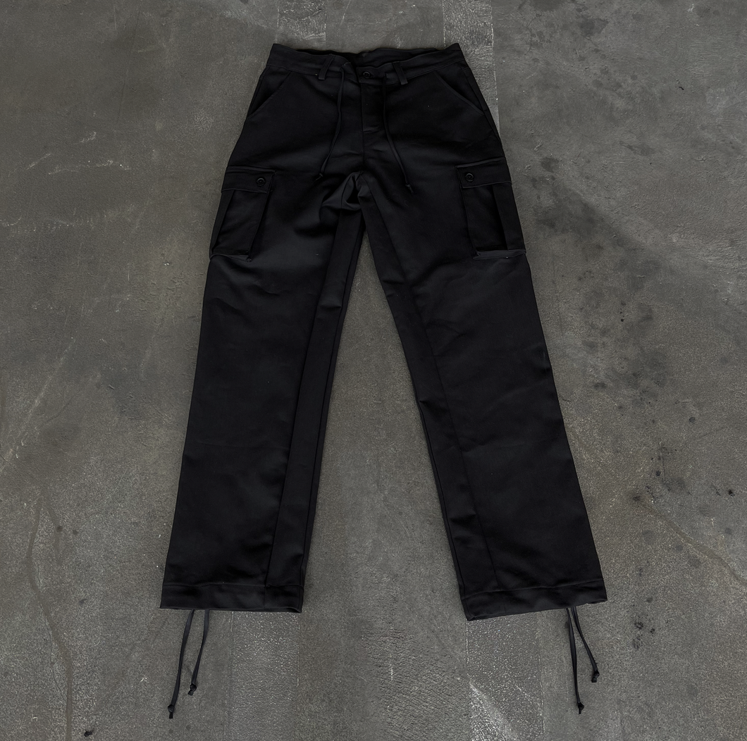 Black Adjustable Cargos