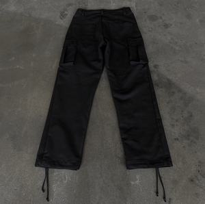 Black Adjustable Cargos