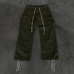 Olive Adjustable Cargos