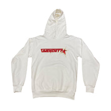 Load image into Gallery viewer, Gvendetta Double Embroidered Hoodie w Stones (White/Red)